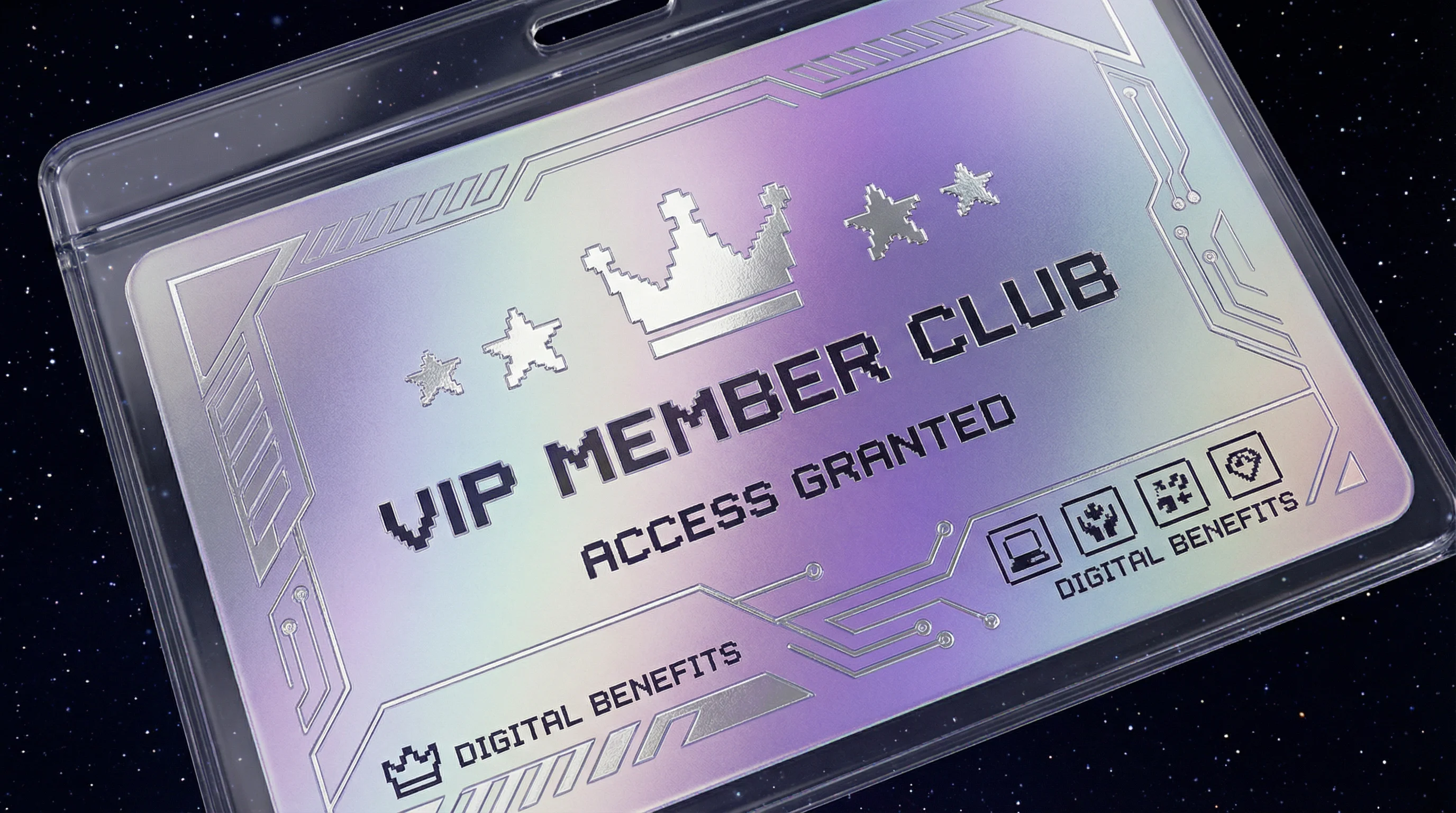 17c VIP会员卡 全息渐变数字权益